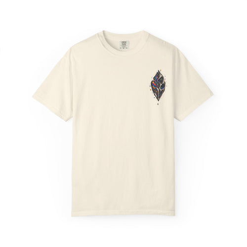 Front of the Ivory Spectrum Within tee with a small abstract emblem on the left chest.